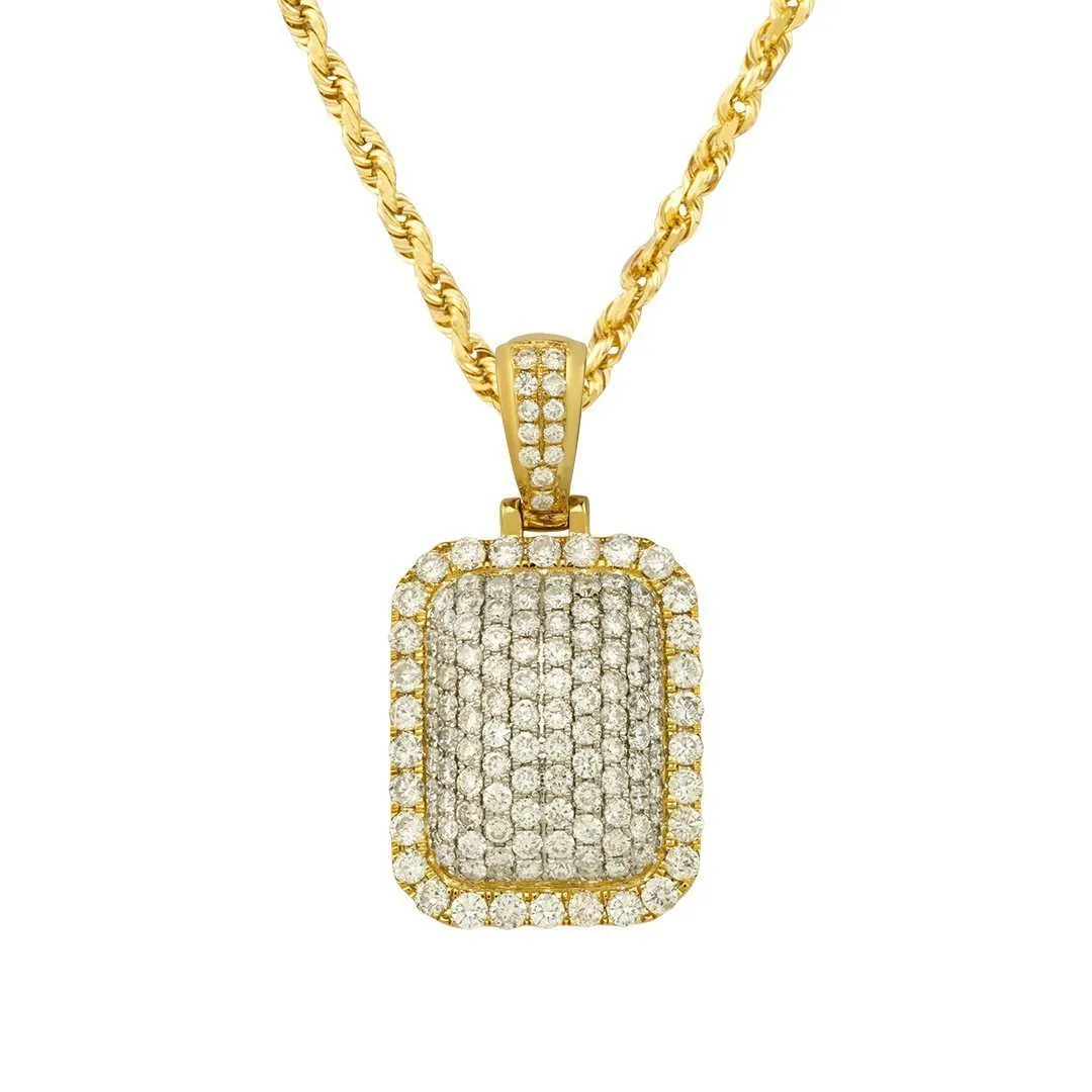 10k Yellow Gold Royal Collection Diamond Pendant 3 Ctw