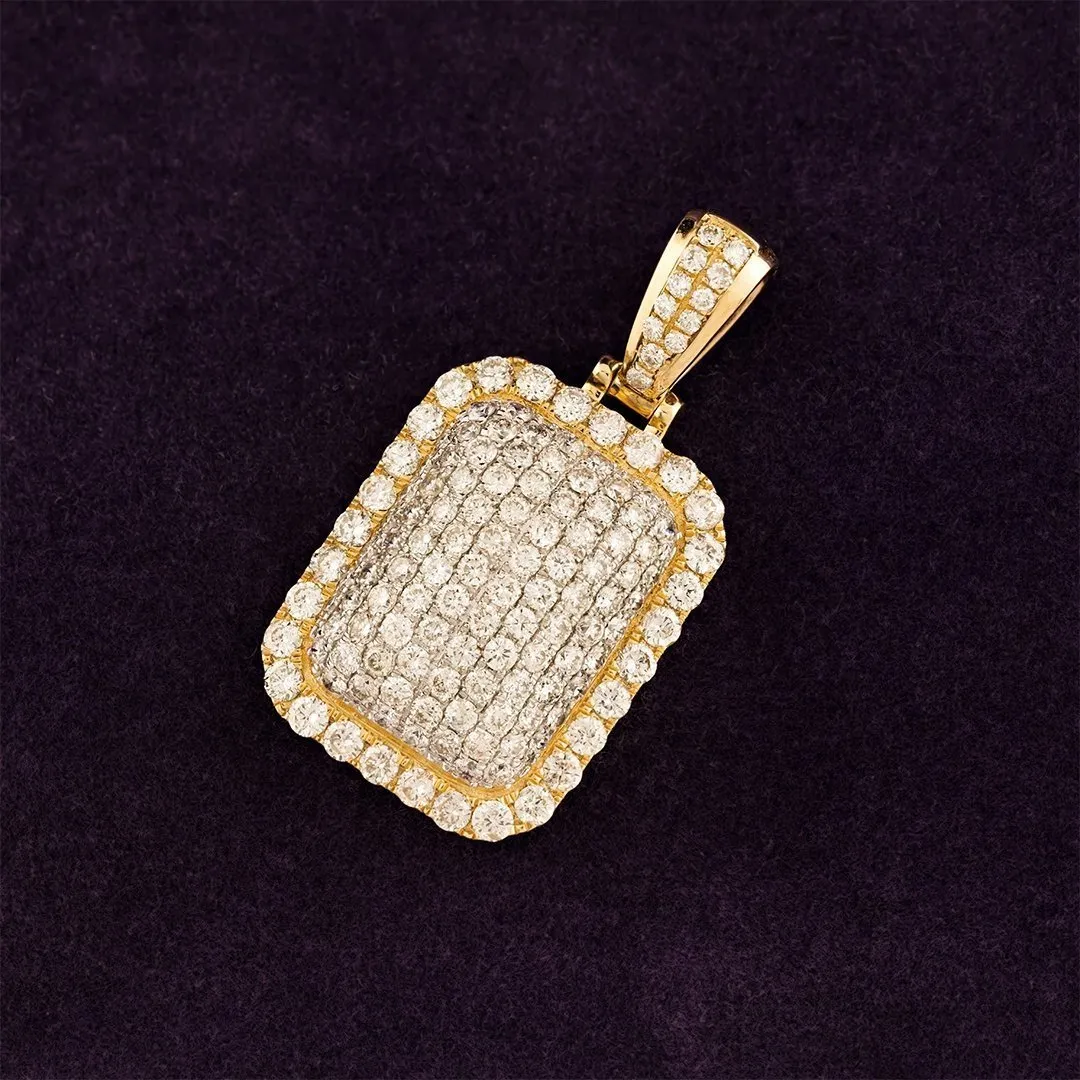 10k Yellow Gold Royal Collection Diamond Pendant 3 Ctw