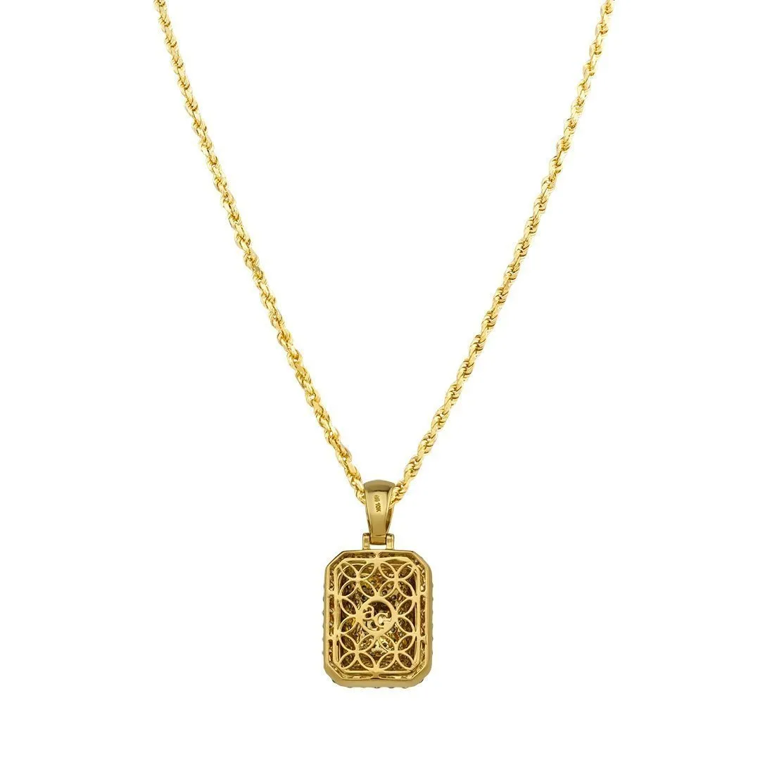 10k Yellow Gold Royal Collection Diamond Pendant 3 Ctw