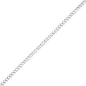 1.2mm Diamond Cut Curb .925 Sterling Silver Permanent Jewelry Chain - By the Foot / PMJ0010