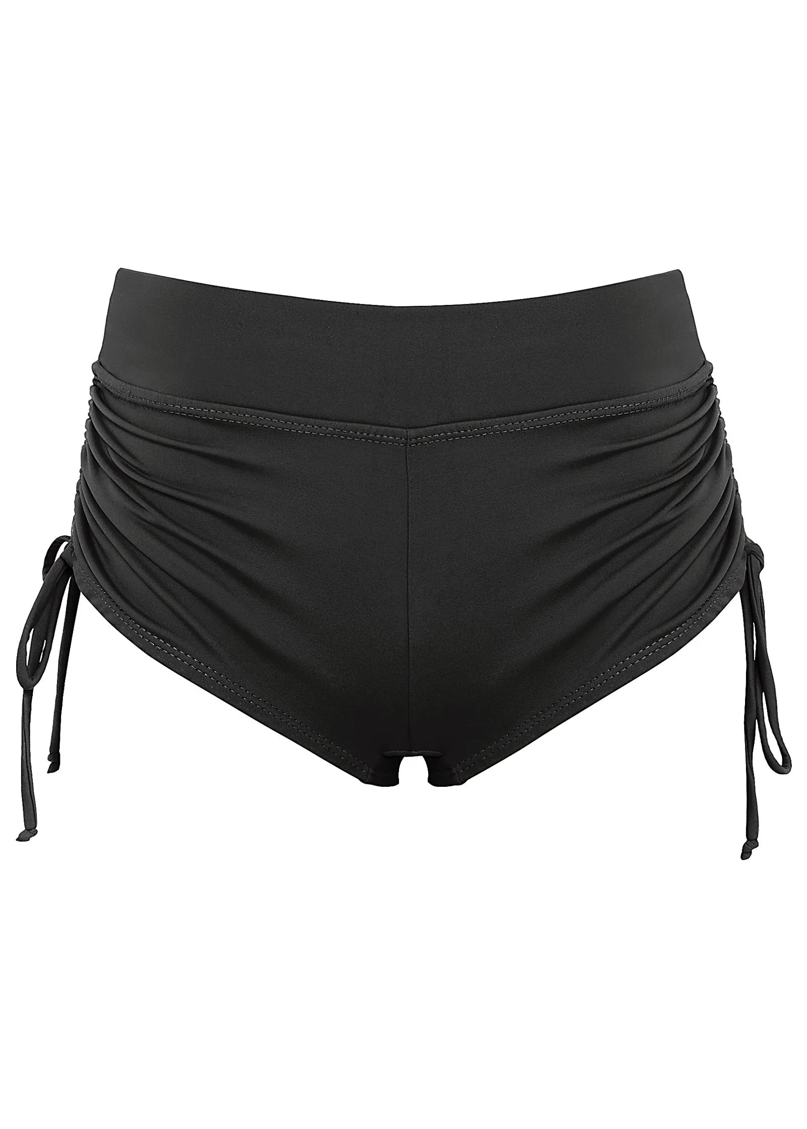 Adjustable Side Swim Short - Black Beauty