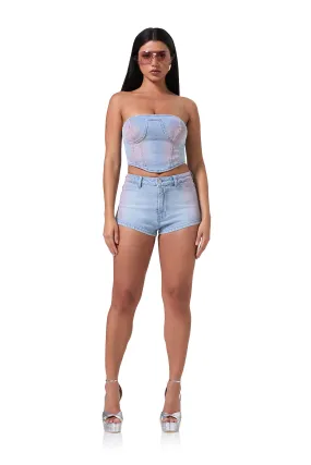 Beckham Short - Blue Pink Wash