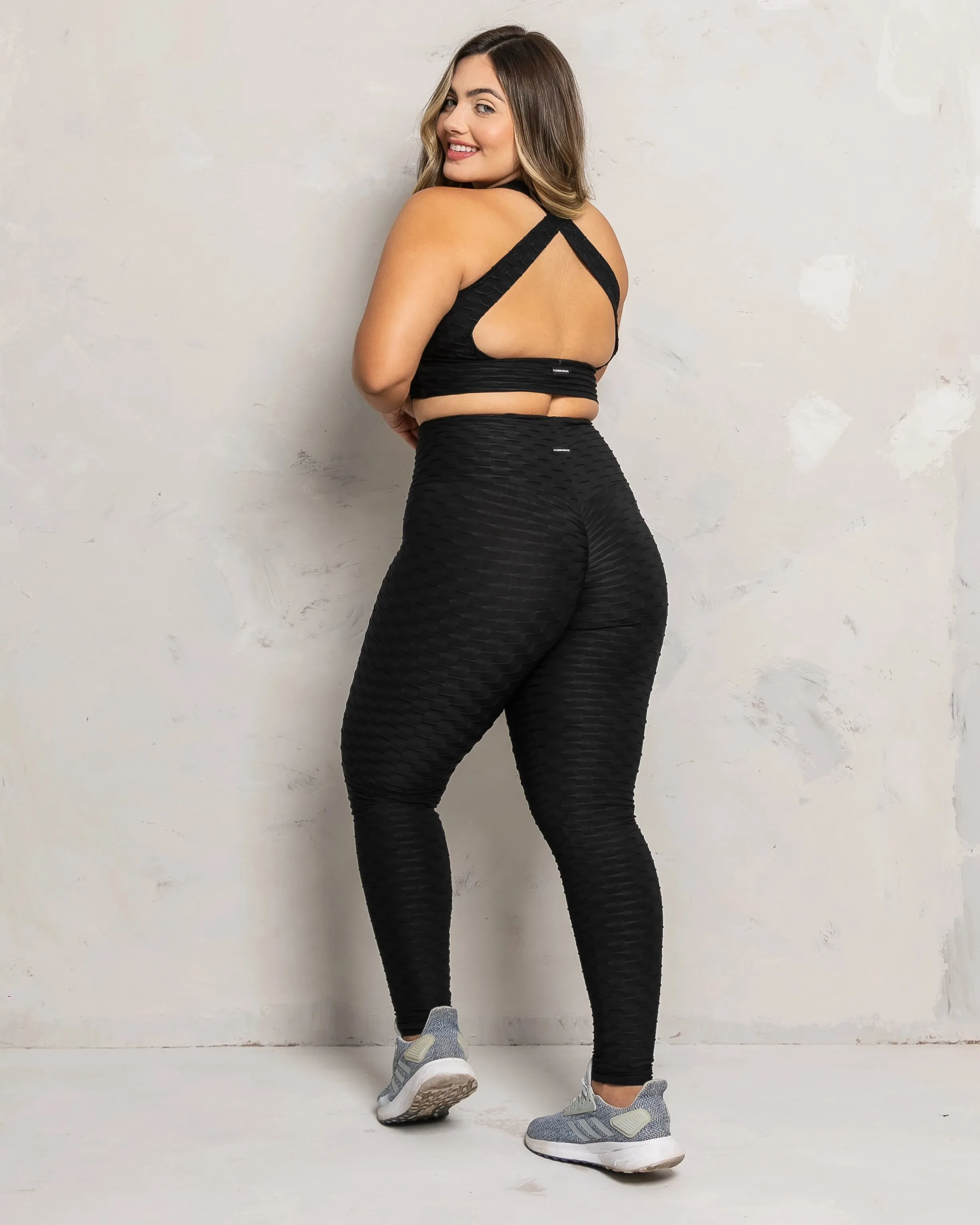 Black High Rise Scrunch Booty Leggings