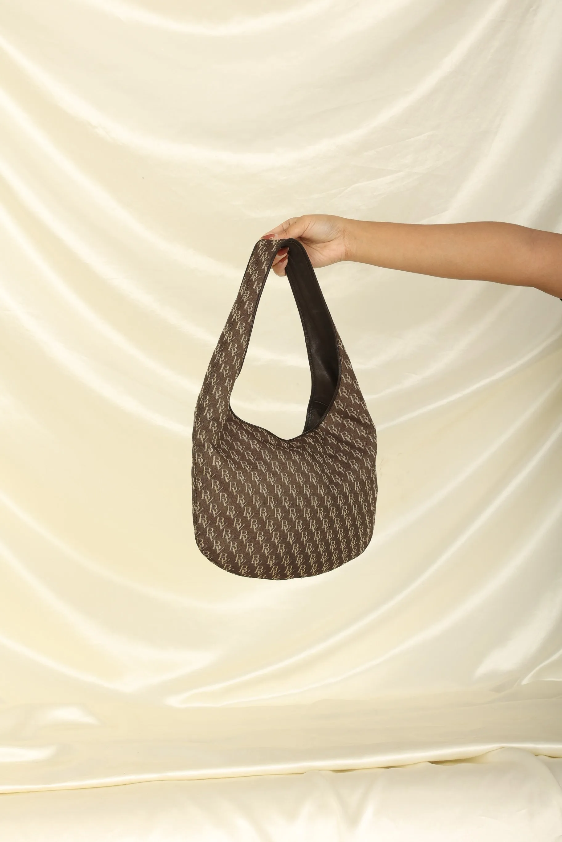 Bottega Veneta Monogram Canvas Small Hobo