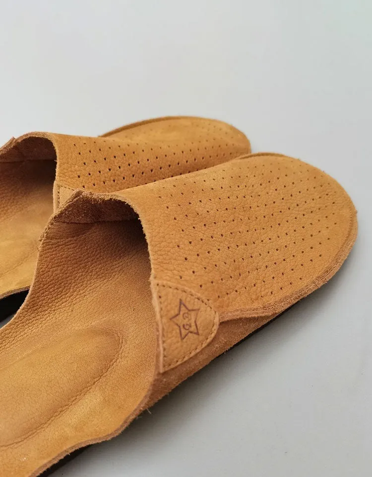 Comfortable Soft Leather Slipper Mules for Men 39-45