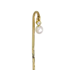 Diamond & Pearl Tie Pin