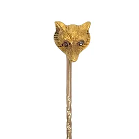 Fox Head Tie Pin