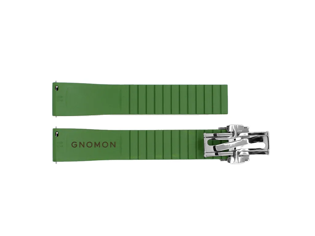 Gnomon FKM Rubber Strap Green