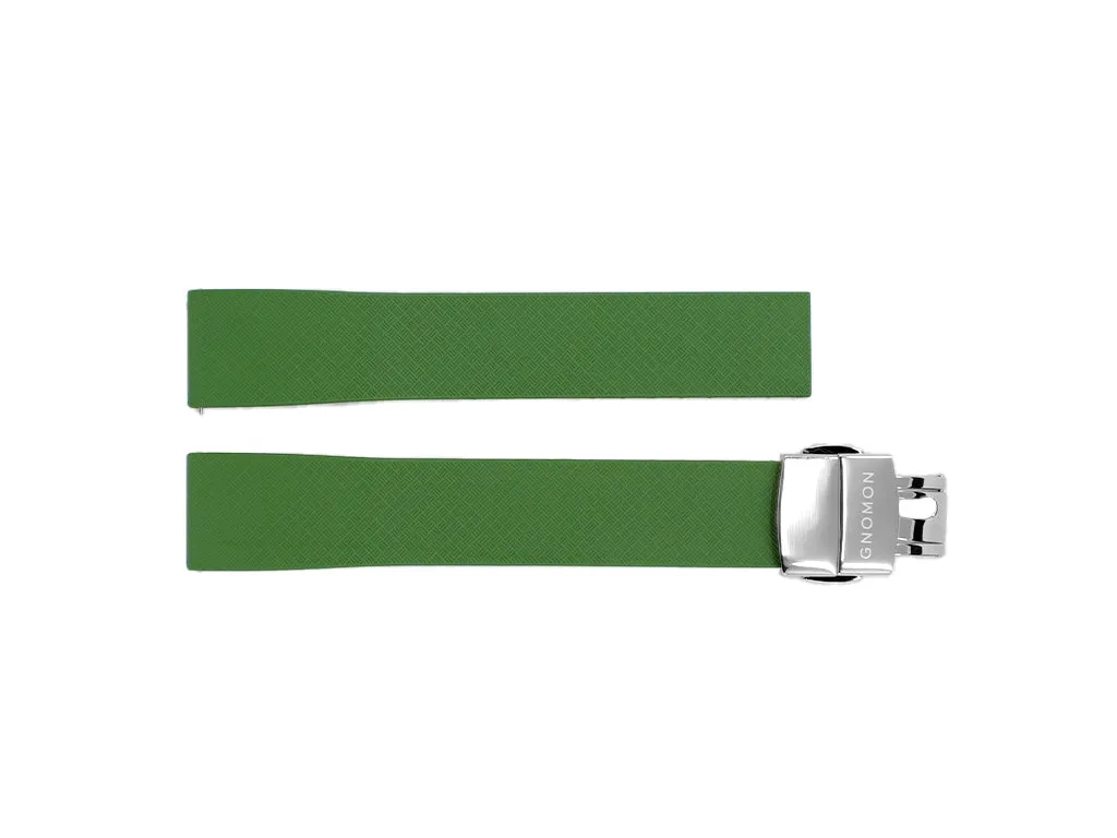 Gnomon FKM Rubber Strap Green