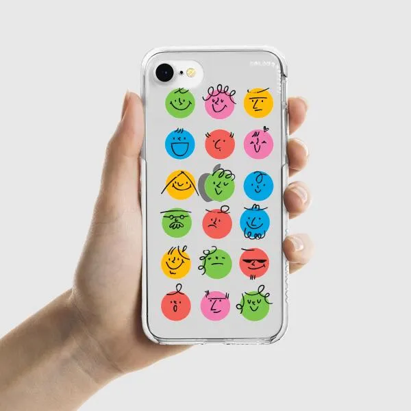 iPhone Case - Colorful Faces Set