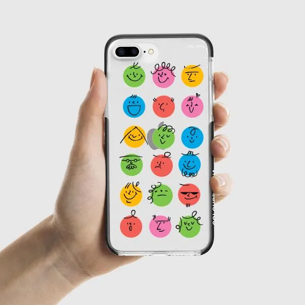 iPhone Case - Colorful Faces Set