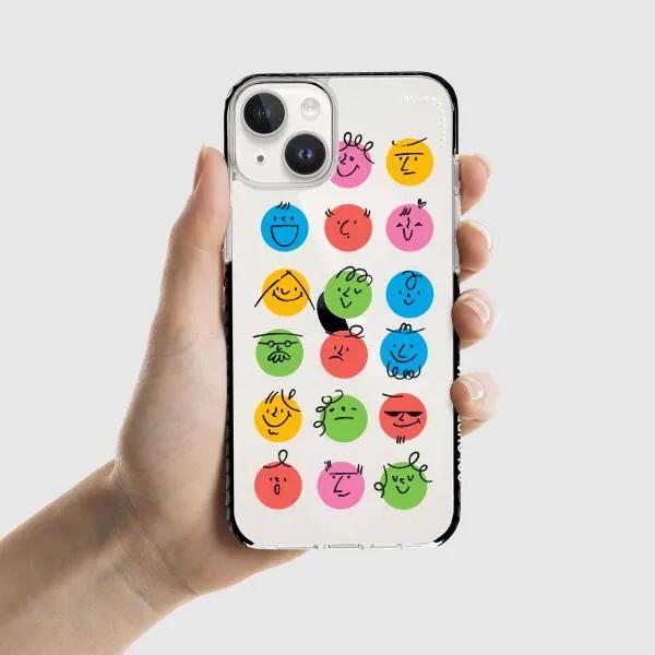 iPhone Case - Colorful Faces Set