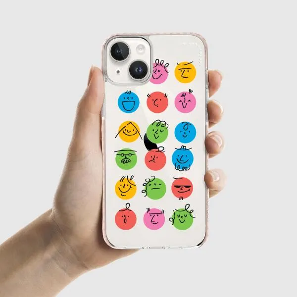 iPhone Case - Colorful Faces Set