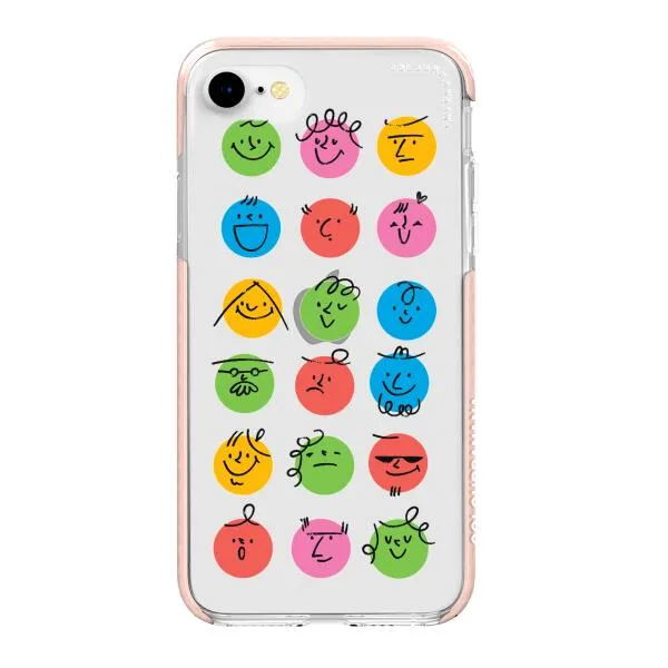 iPhone Case - Colorful Faces Set