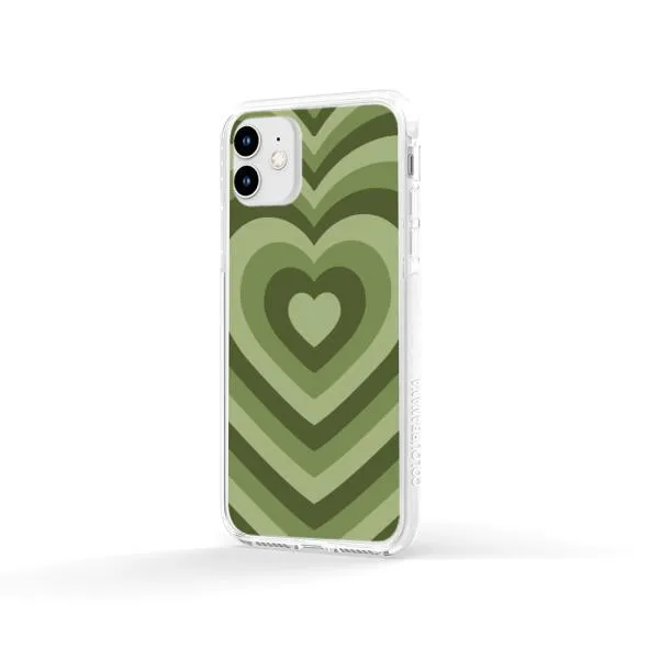 iPhone Case - Green Latte Heart