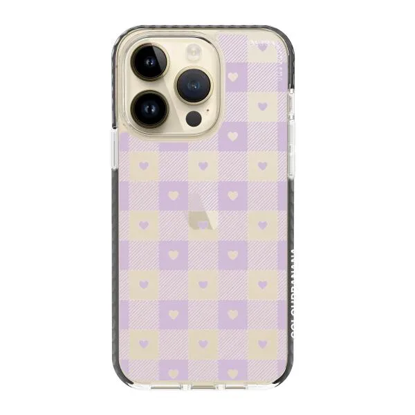 iPhone Case - Pastel Lilac And Off White