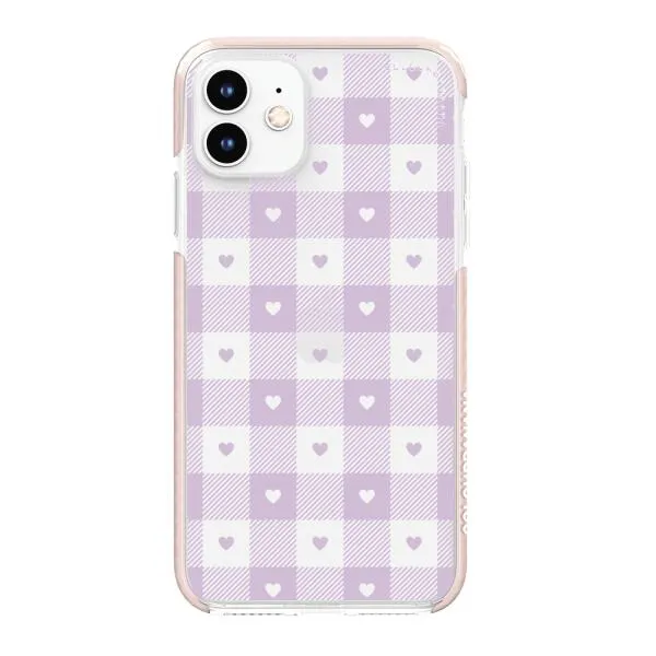 iPhone Case - Pastel Lilac And Off White