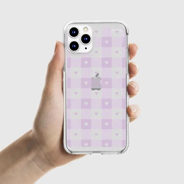 iPhone Case - Pastel Lilac And Off White