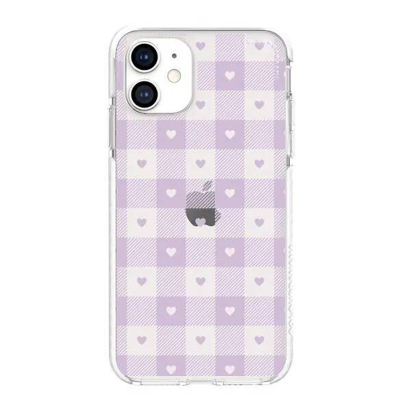 iPhone Case - Pastel Lilac And Off White