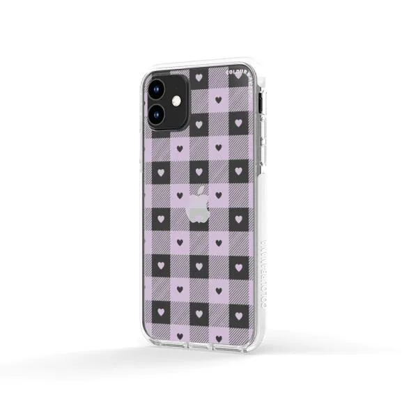 iPhone Case - Pastel Lilac And Off White