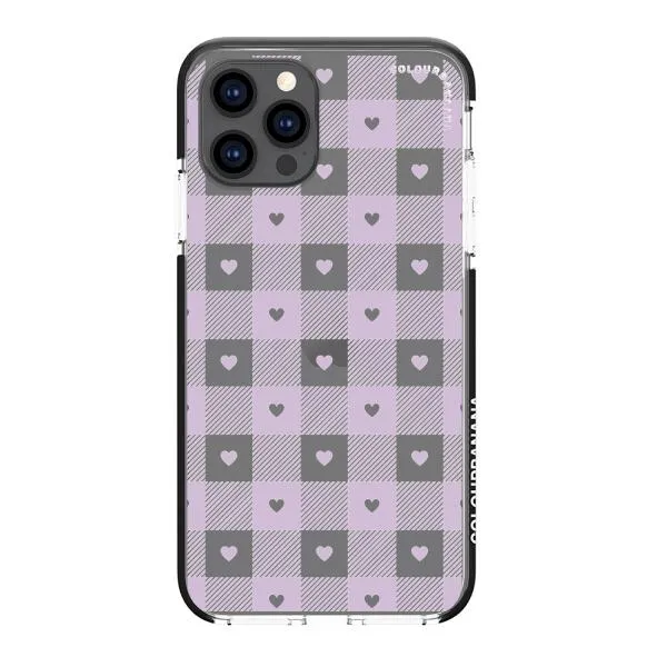 iPhone Case - Pastel Lilac And Off White