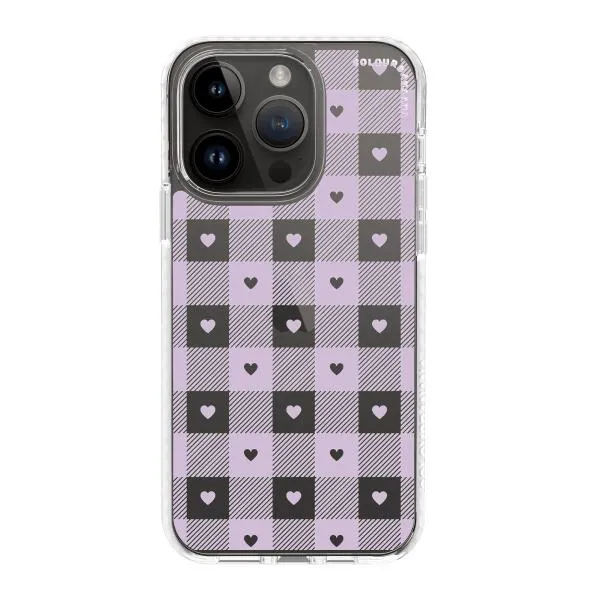 iPhone Case - Pastel Lilac And Off White