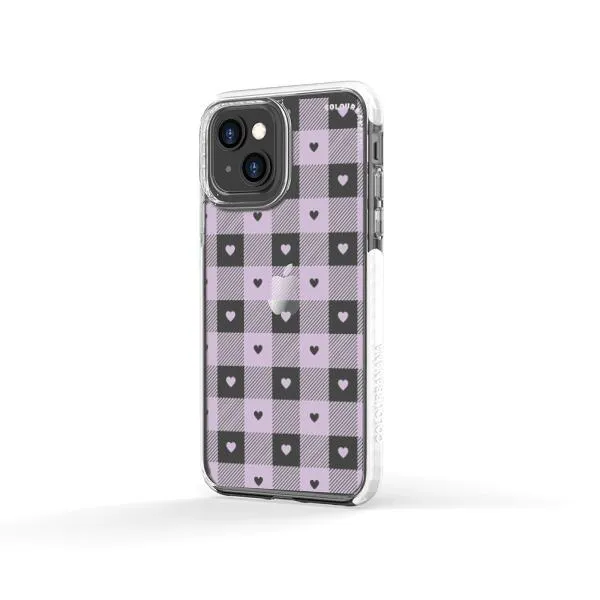 iPhone Case - Pastel Lilac And Off White