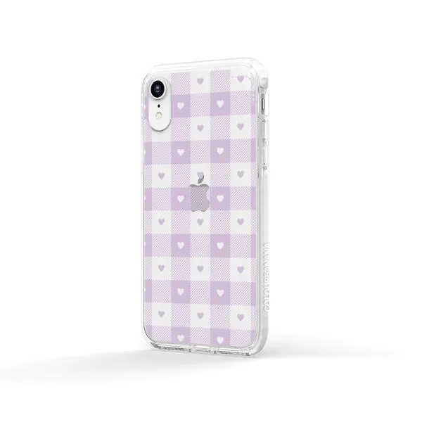 iPhone Case - Pastel Lilac And Off White