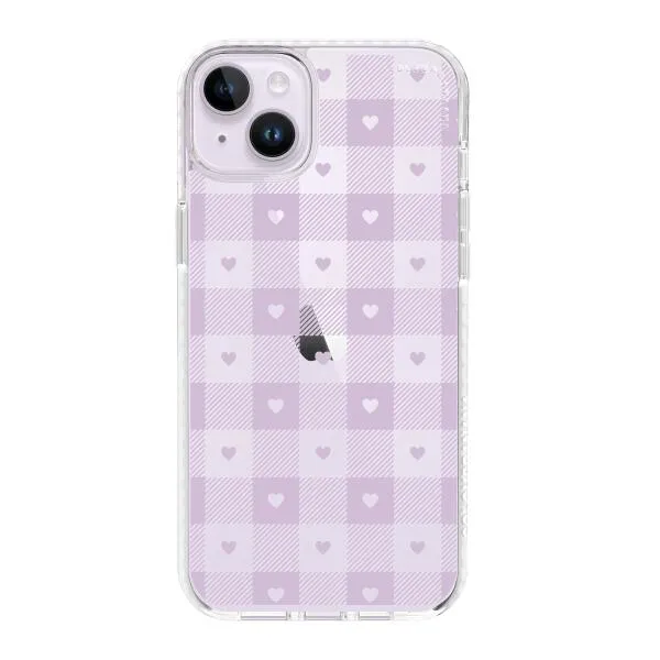 iPhone Case - Pastel Lilac And Off White