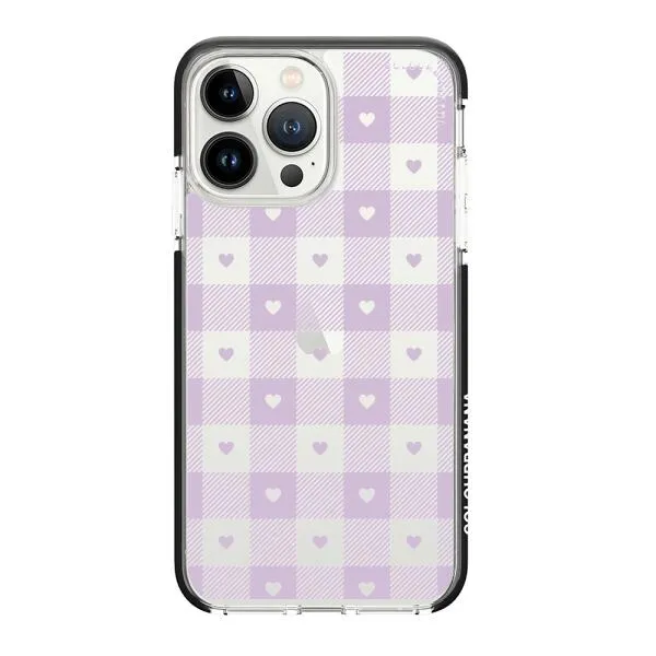 iPhone Case - Pastel Lilac And Off White