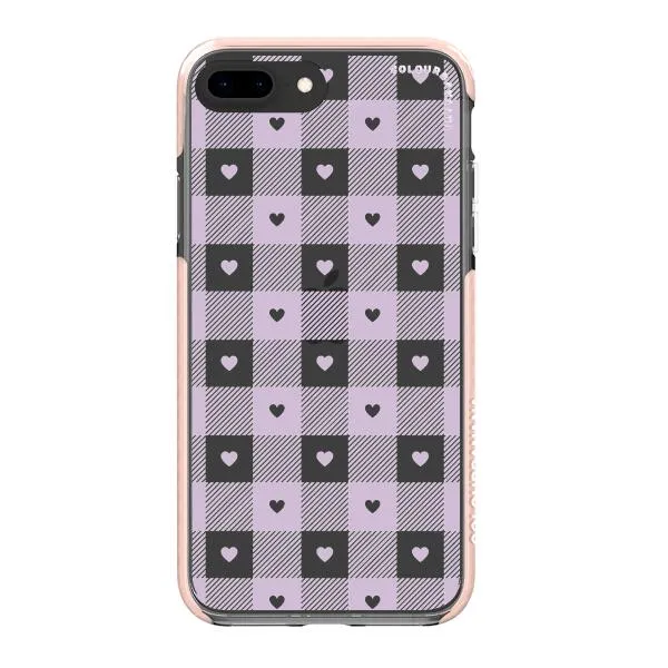 iPhone Case - Pastel Lilac And Off White