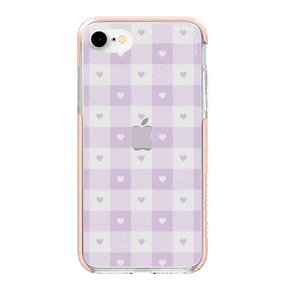 iPhone Case - Pastel Lilac And Off White