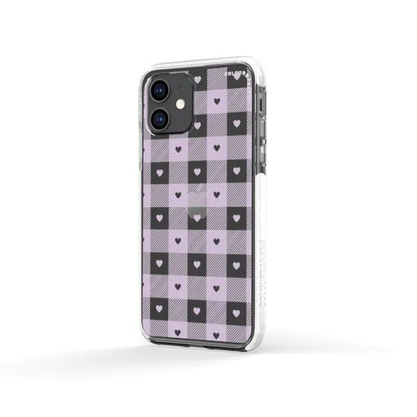 iPhone Case - Pastel Lilac And Off White