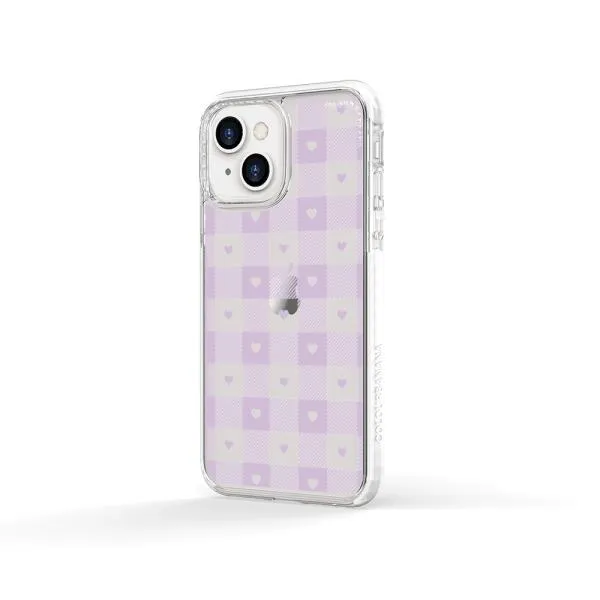 iPhone Case - Pastel Lilac And Off White