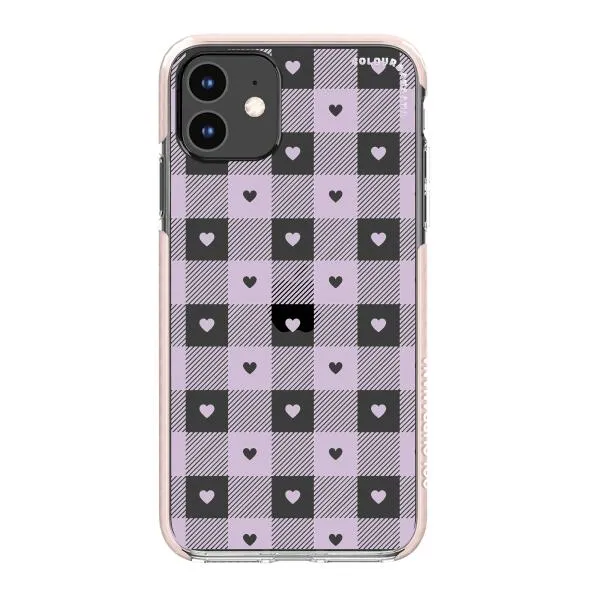 iPhone Case - Pastel Lilac And Off White