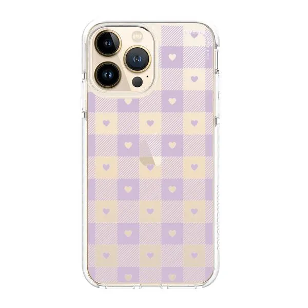 iPhone Case - Pastel Lilac And Off White