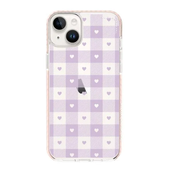 iPhone Case - Pastel Lilac And Off White