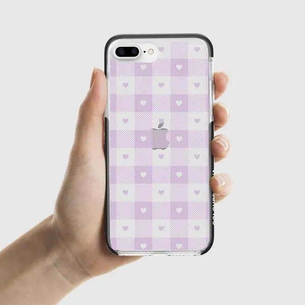 iPhone Case - Pastel Lilac And Off White