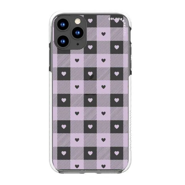 iPhone Case - Pastel Lilac And Off White