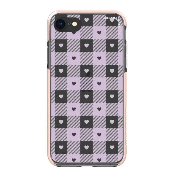 iPhone Case - Pastel Lilac And Off White