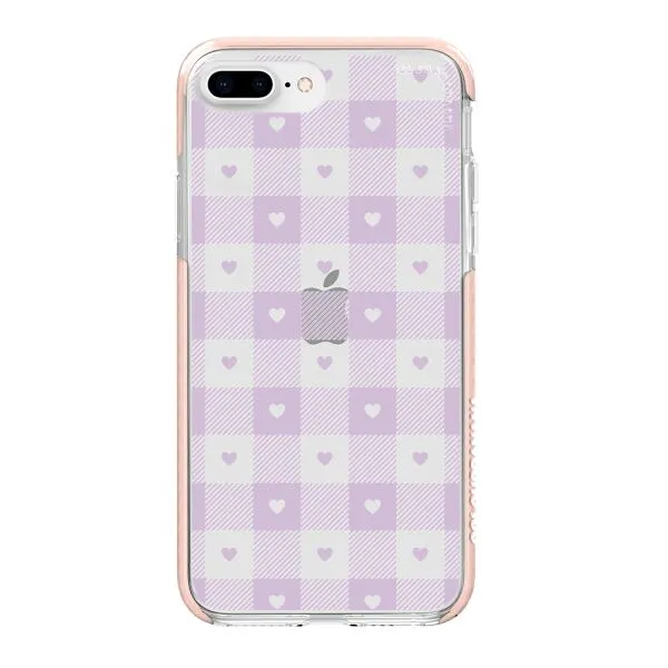 iPhone Case - Pastel Lilac And Off White