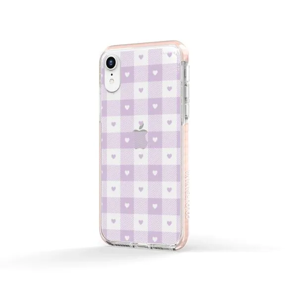 iPhone Case - Pastel Lilac And Off White