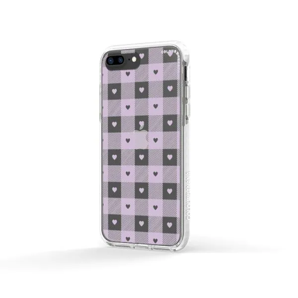 iPhone Case - Pastel Lilac And Off White