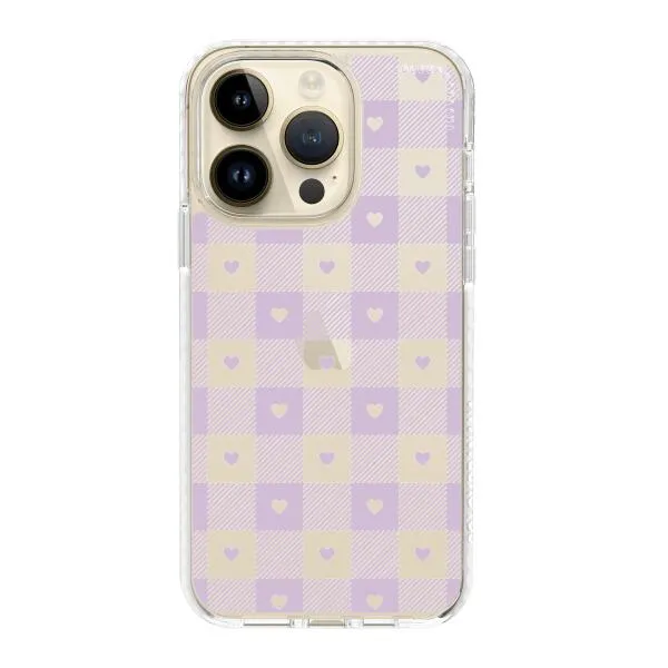 iPhone Case - Pastel Lilac And Off White