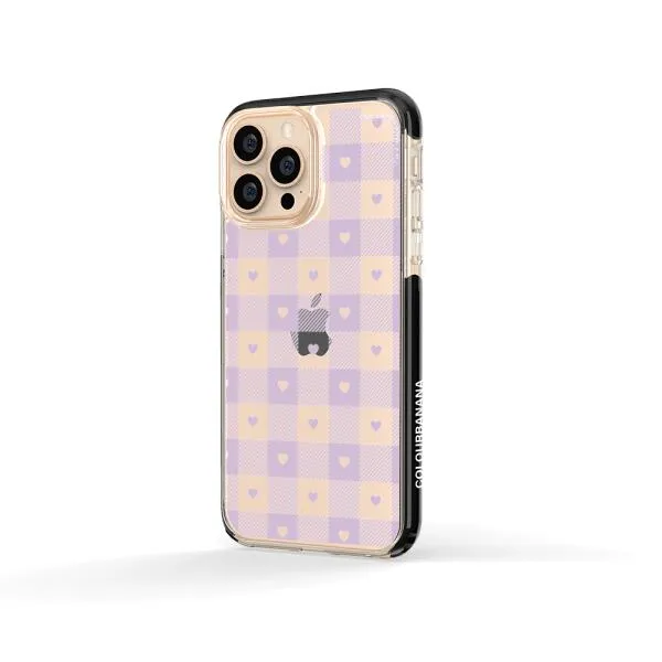 iPhone Case - Pastel Lilac And Off White