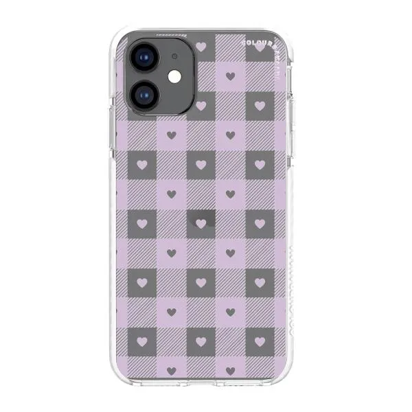 iPhone Case - Pastel Lilac And Off White