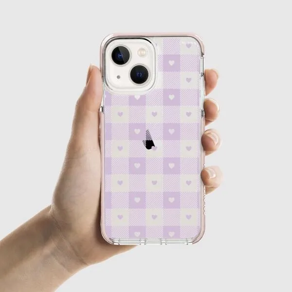 iPhone Case - Pastel Lilac And Off White