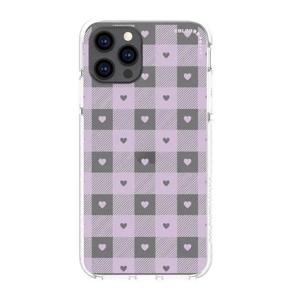 iPhone Case - Pastel Lilac And Off White