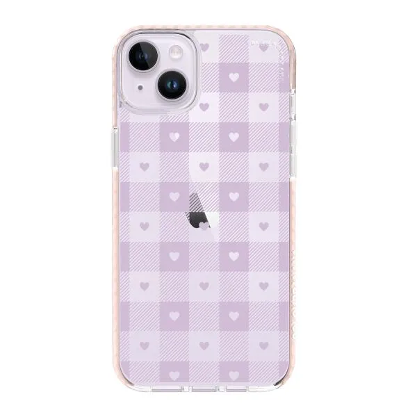 iPhone Case - Pastel Lilac And Off White