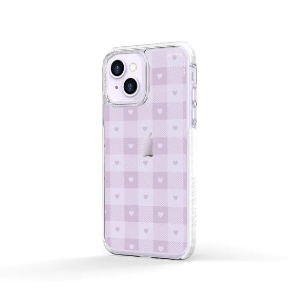 iPhone Case - Pastel Lilac And Off White